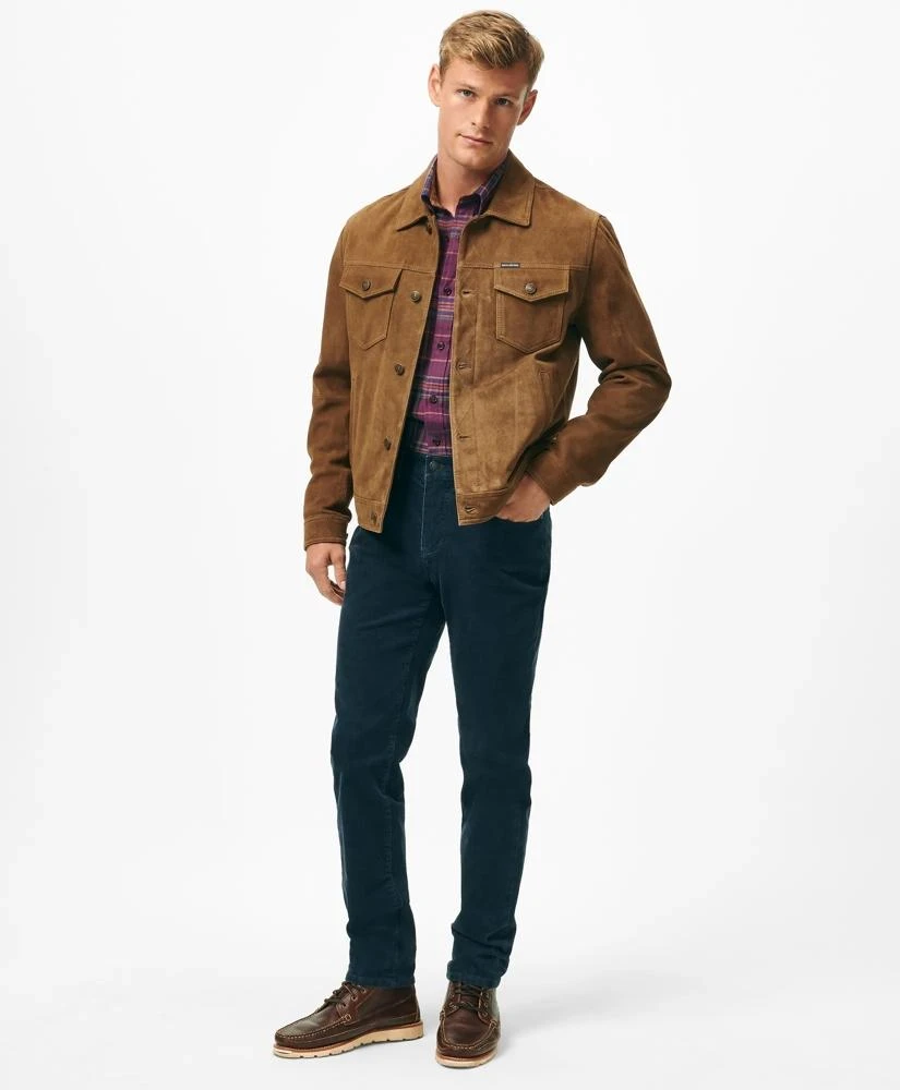 Brooks Brothers Suede Trucker Jacket 1