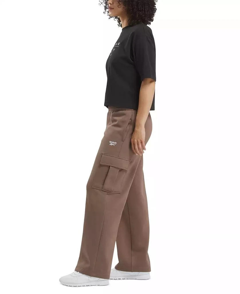 Reebok Women's Identity Mid-Rise Fleece Cargo Sweatpants 3