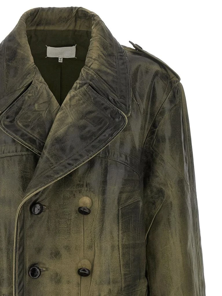 MAISON MARGIELA Maison Margiela Double-Breasted Caban Coat 3