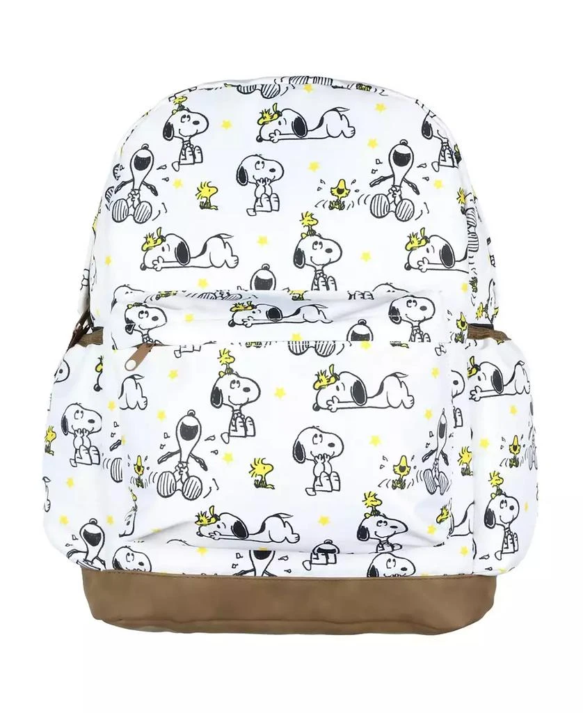 Peanuts Backpack Snoopy and Woodstock All-Over Tossed Print School Book Bag