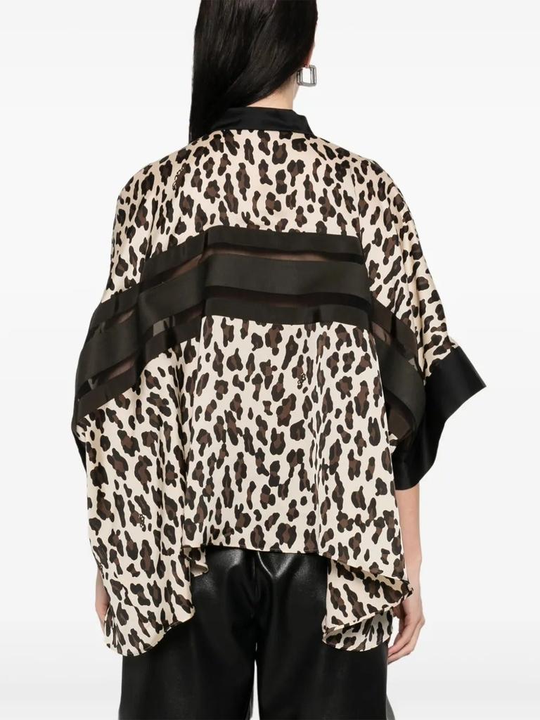 Sacai leopard-print blouse