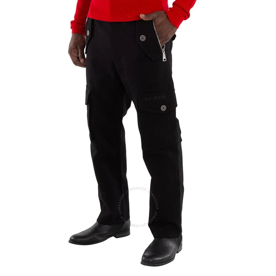 Balmain Straight-Cut Cargo Cotton Trousers 2