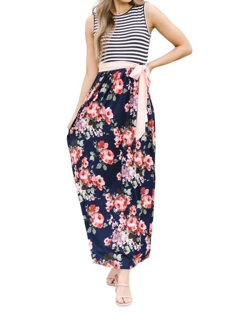 Reborn J Perfect Twist Maxi Dress In Multi 1