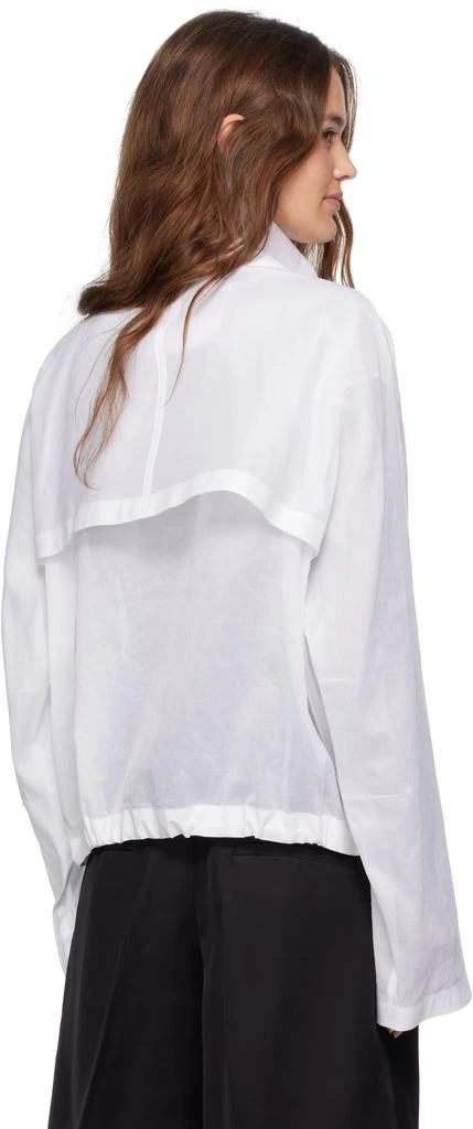 Jil Sander White Cotton Muslin Jacket 3