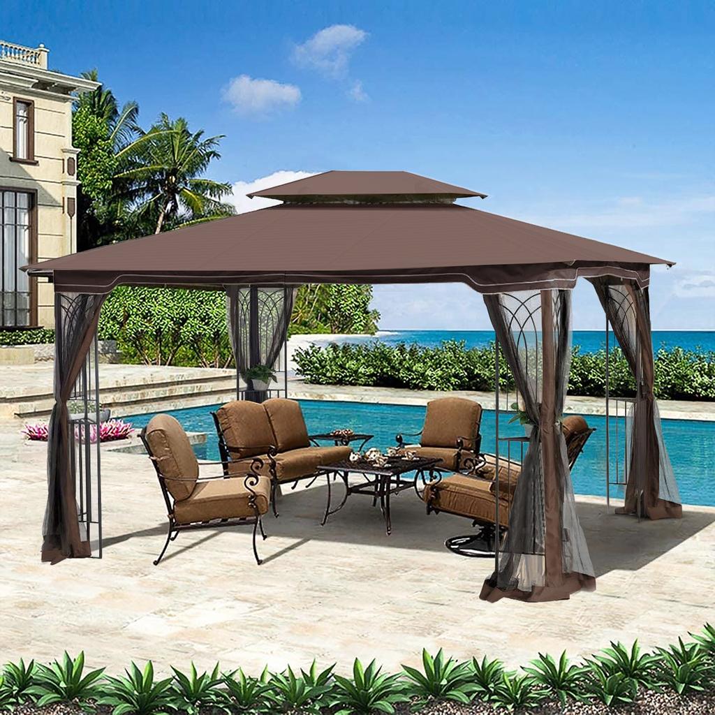 Streamdale Furniture Streamdale 13 X 10 Outdoor Patio Gazebo Canopy Tent With Ventilated Double