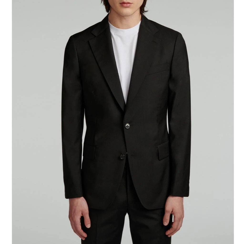 ��预计3周后发货 Fursac Fursac - Costume En Toile De Laine - Noir 3