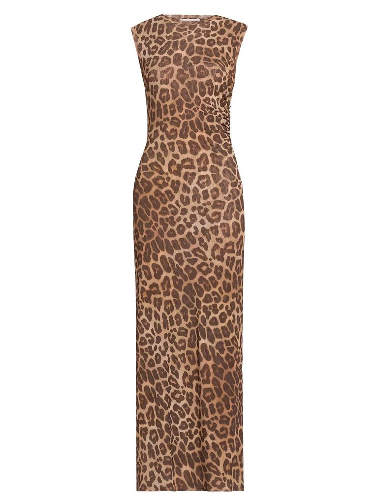 Stella McCartney Leopard Mesh Sleevless Dress 6