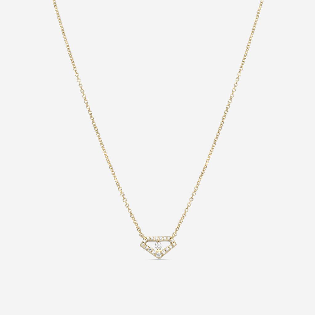 Hearts On Fire Hearts On Fire Triplicity 18K Yellow Gold Emblem Pendant HFPTRIPEM00128Y