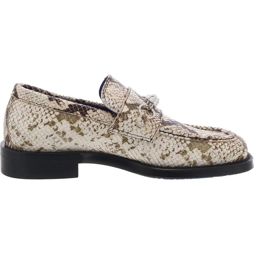 Burberry Barbed Loafers Mens Snake Print Leather Loafers 5