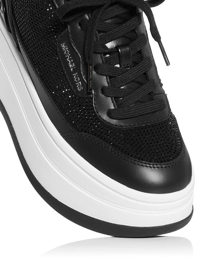 Michael Kors Women's Hayes Embellished Low Top Platform Sneakers 5
