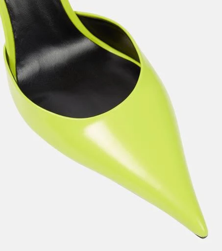 Versace Pin-Point embellished leather pumps 6