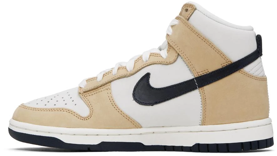 NIKE Gray & Beige Dunk High Premium Sneakers 3