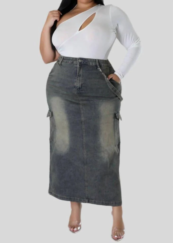 Good Time USA Good Time Usa - Denim Skirt - PLUS 1