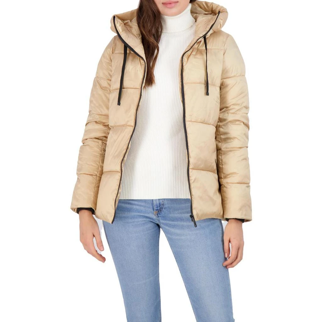 Sam Edelman Iridescent Womens Quilted Warm Puffer Jacket 4