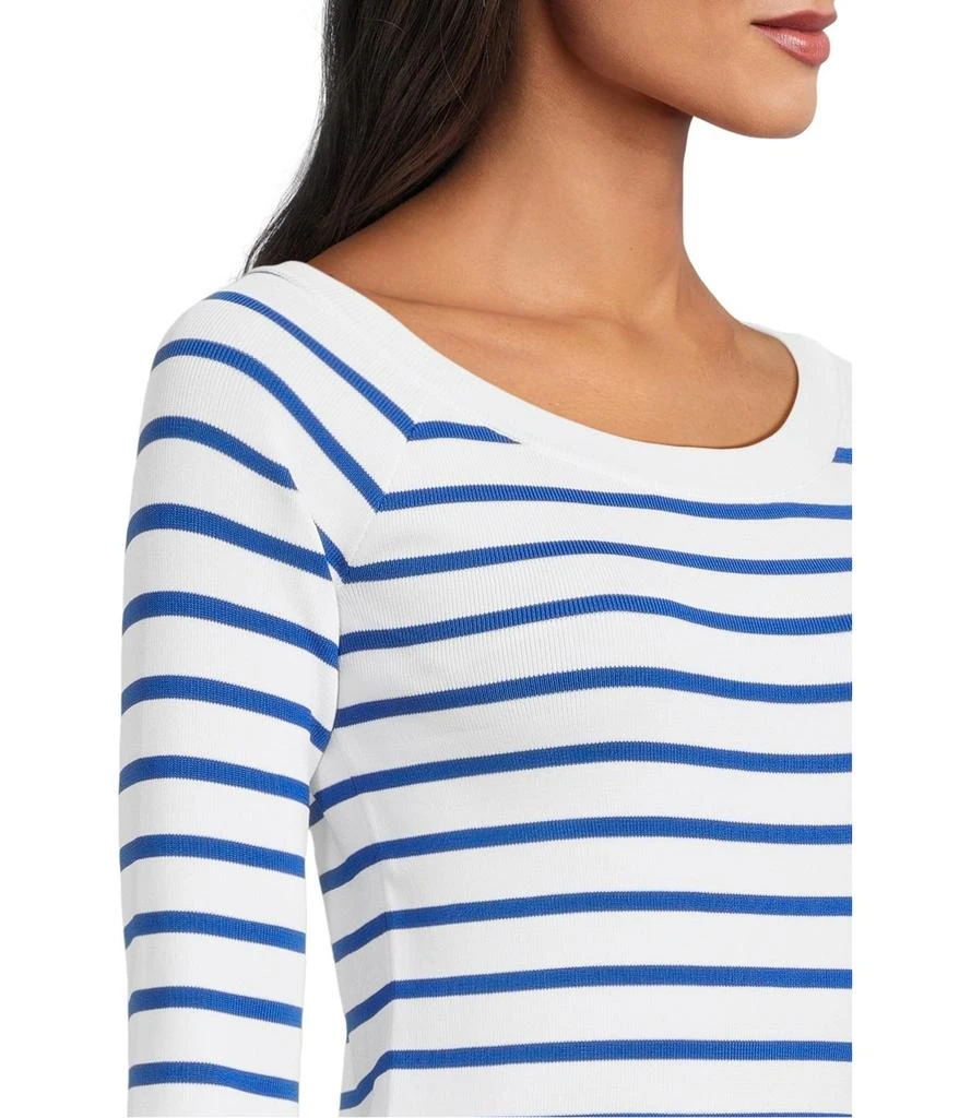 Lauren Ralph Lauren Striped Ballet-neck Sweater 4