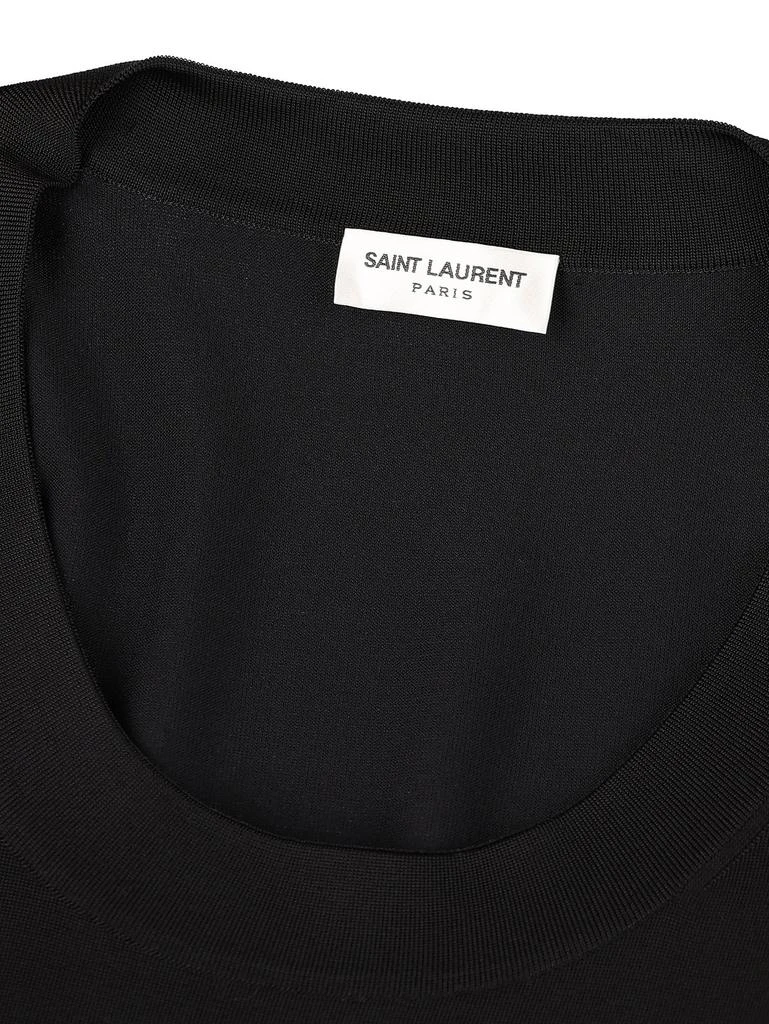 Yves Saint Laurent Saint Laurent Décolleté Long-Sleeved Knitted Dress 3