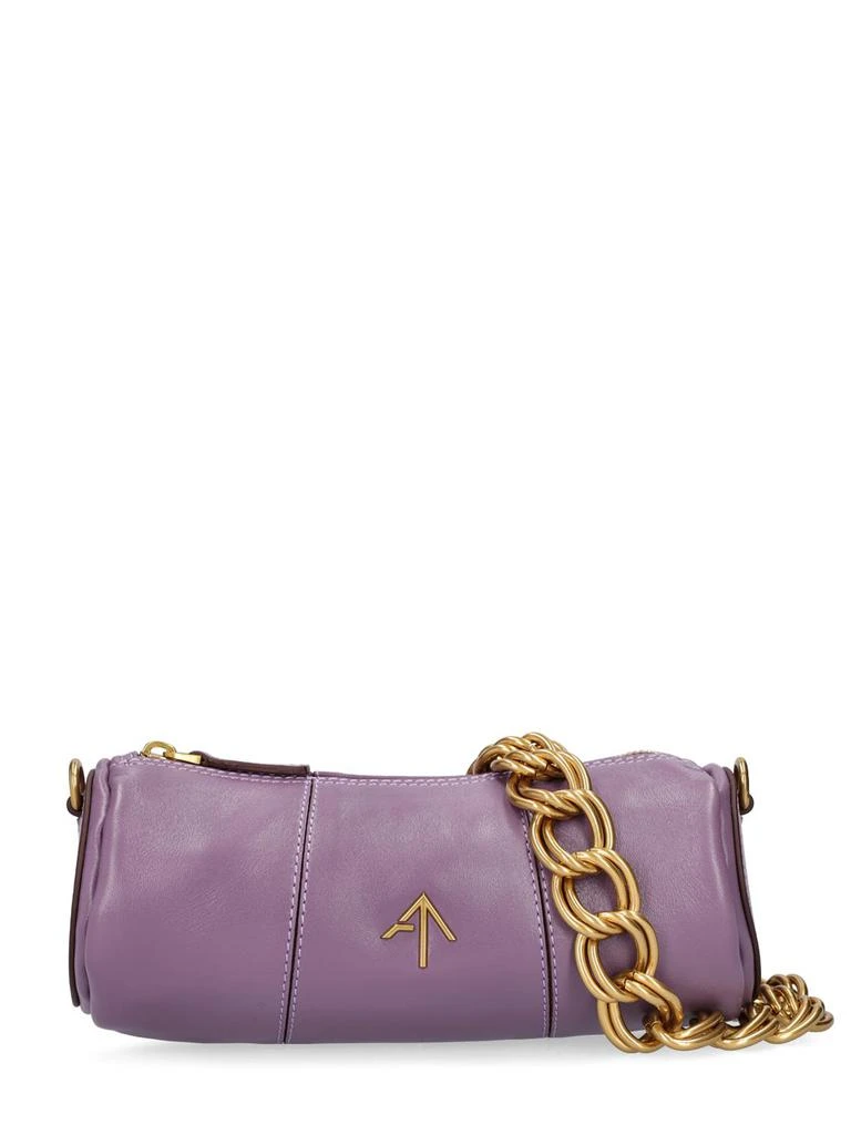 Manu Atelier Xx Mini Cylinder Leather Shoulder Bag 1