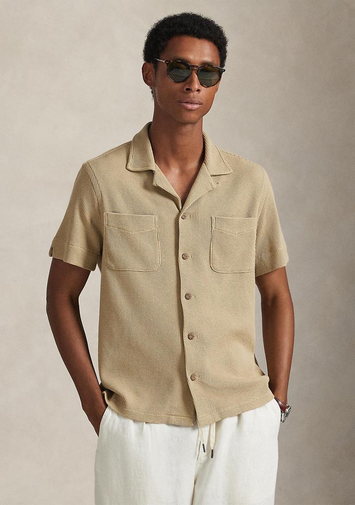 Shop Second/Layer - Men's Open Knit Polo Shirt on Sale at