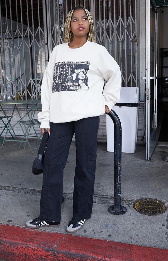 John Galt Christy Radio Silence Crew Neck Sweatshirt 4