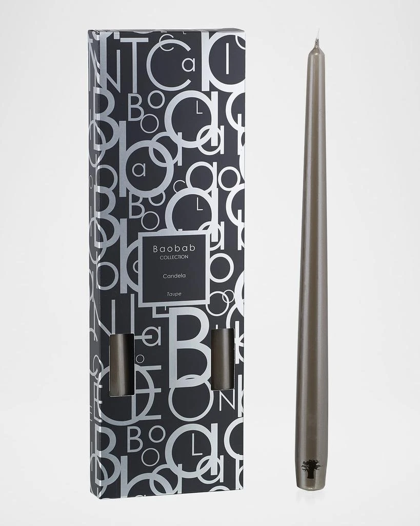 Baobab Collection Candela Candlesticks, Taupe