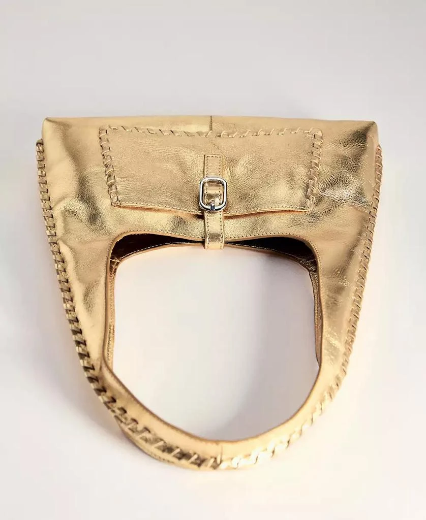 Mango Women's Leather Metallic Bag 11
