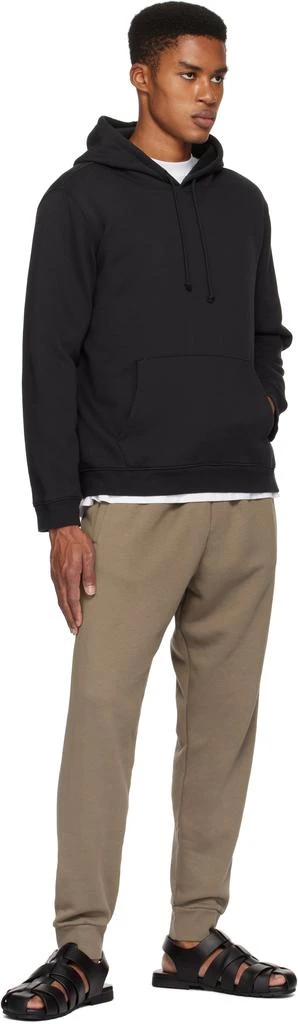 SKIMS Black Fleece Lounge Classic Hoodie 4