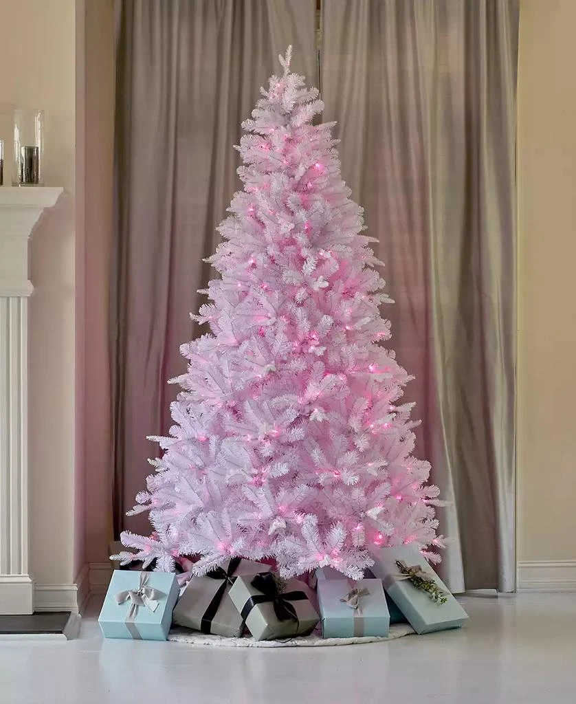 Seasonal Arctic Starburst Pine 7.5' 1584 PE, PVC Mixed Tips with 400 RGBW Application Controlled Lights, EZ-Connect Pole and Storage Bag 3