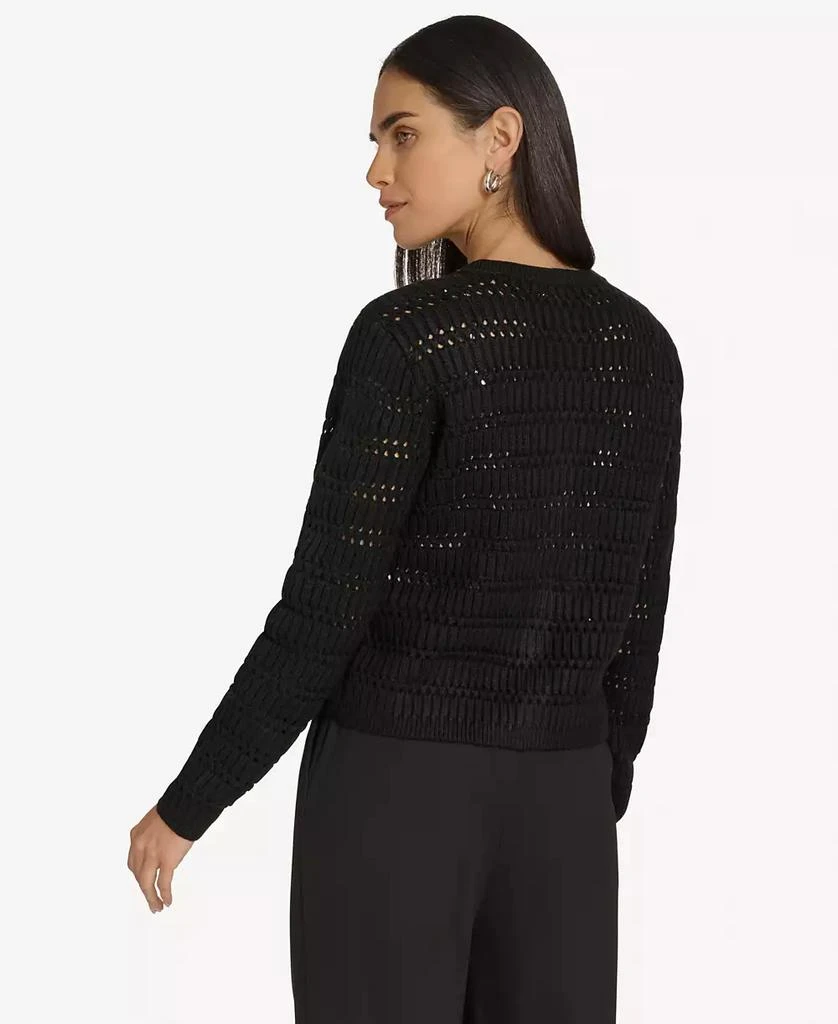 Calvin Klein Women's Open-Knit Cardigan Sweater 2