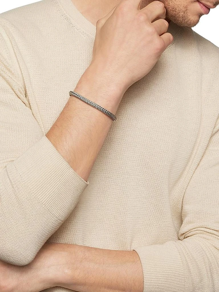 David Yurman Chevron Bead Bracelet in Sterling Silver, 6mm 7