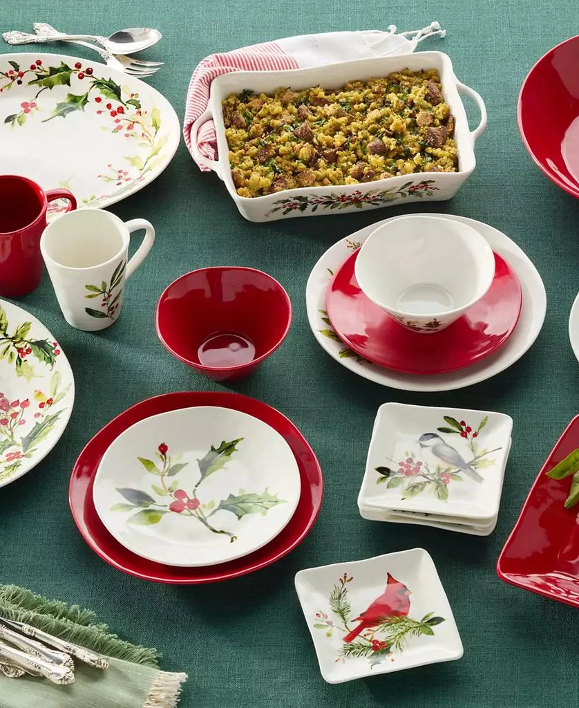 Certified International Berry Red Christmas 16-Pc. Dinnerware Set, Service for 4 6