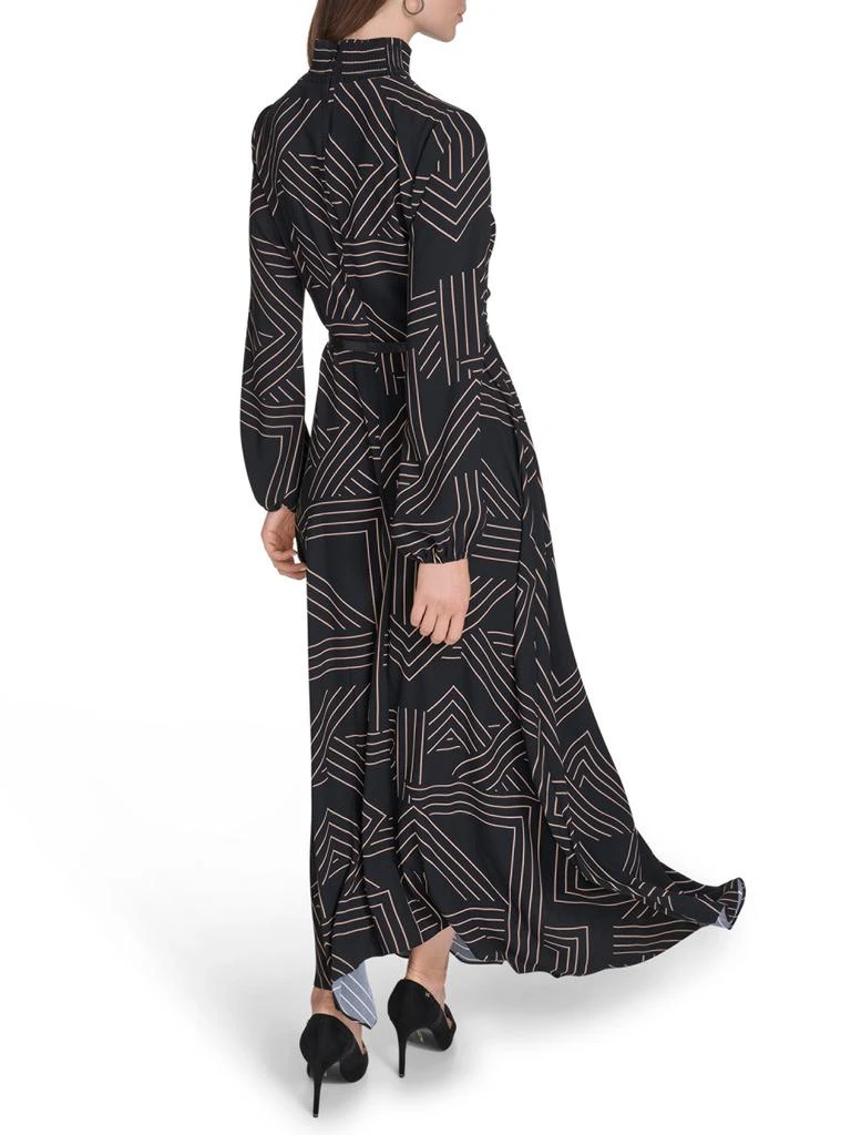 slim fit dress slacks Halston Beverly Satin Fit & Flare Dress, Brown / 6 main image 0