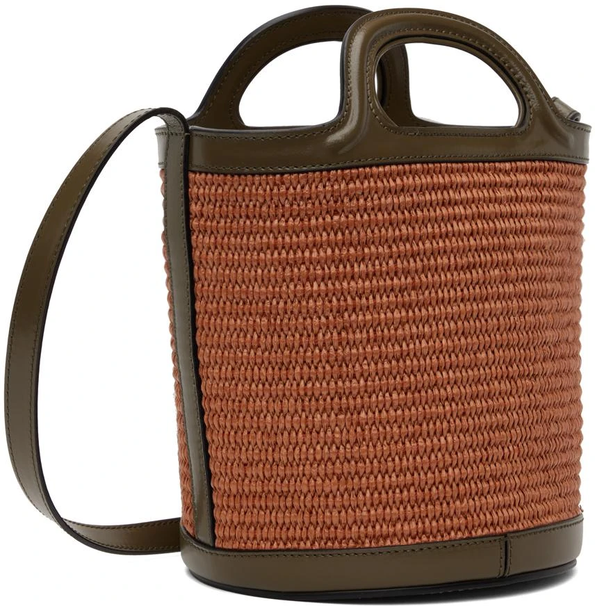 Marni Orange & Khaki Mini Tropicalia Bucket Bag 3