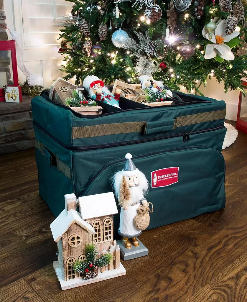 TreeKeeper Christmas Ornament Storage Box with Top Pocket 4