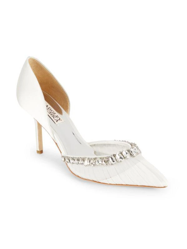 Badgley Mischka Everley 89MM Embellished D'Orsay Pumps 2
