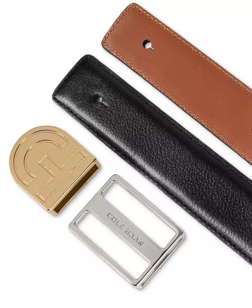 Cole Haan Men's Interchangeable Buckle Belt Set 8