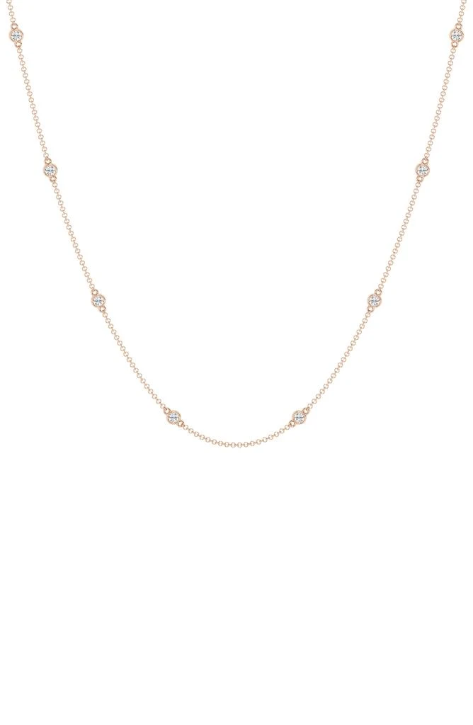 Badgley Mischka Lab Created Diamond Station Chain Necklace - 0.70ctw 1