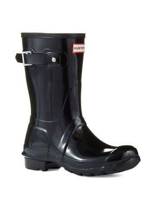 Hunter Womens Original Short Gloss Rain Boots - Black