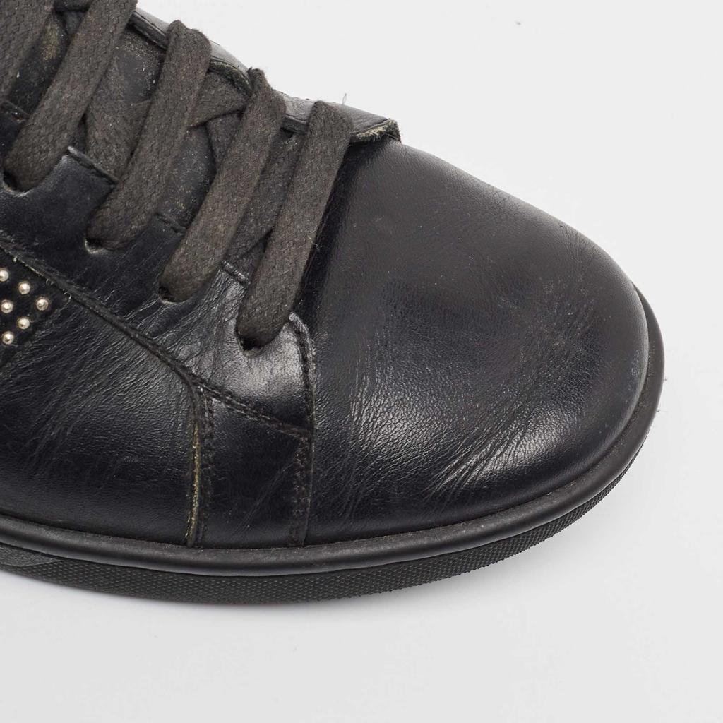 Yves Saint Laurent Yves Saint Laurent Black Leather Studded