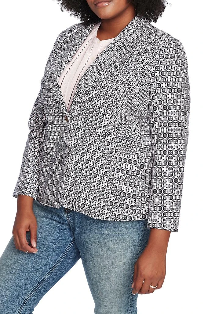 Court & Rowe Tile Floral One-Button Blazer 3