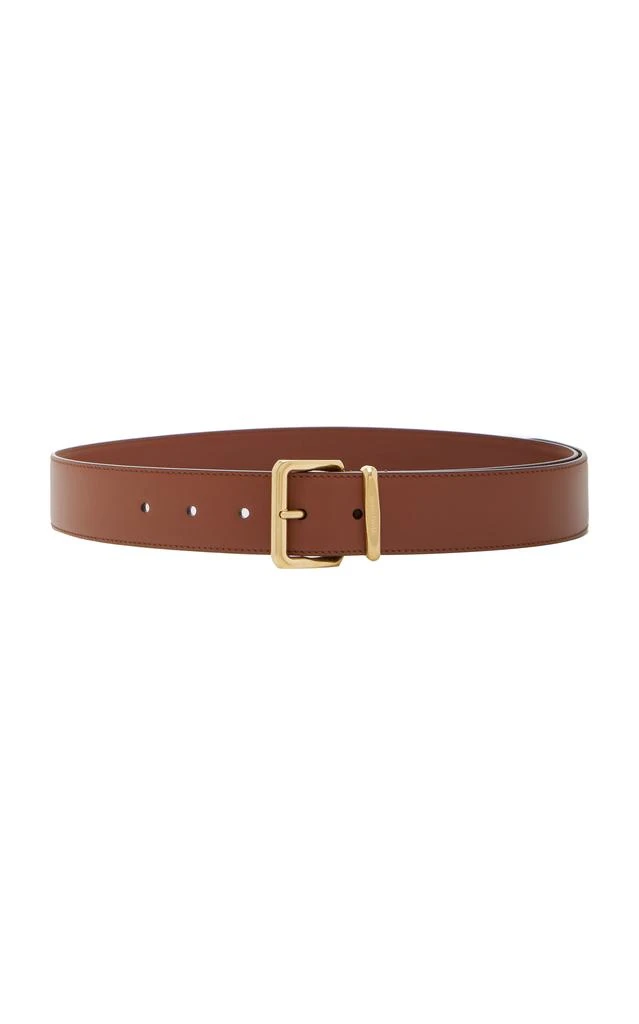 Miu Miu Classic Rectangular Buckle Leather Belt - Belts  display picture 3