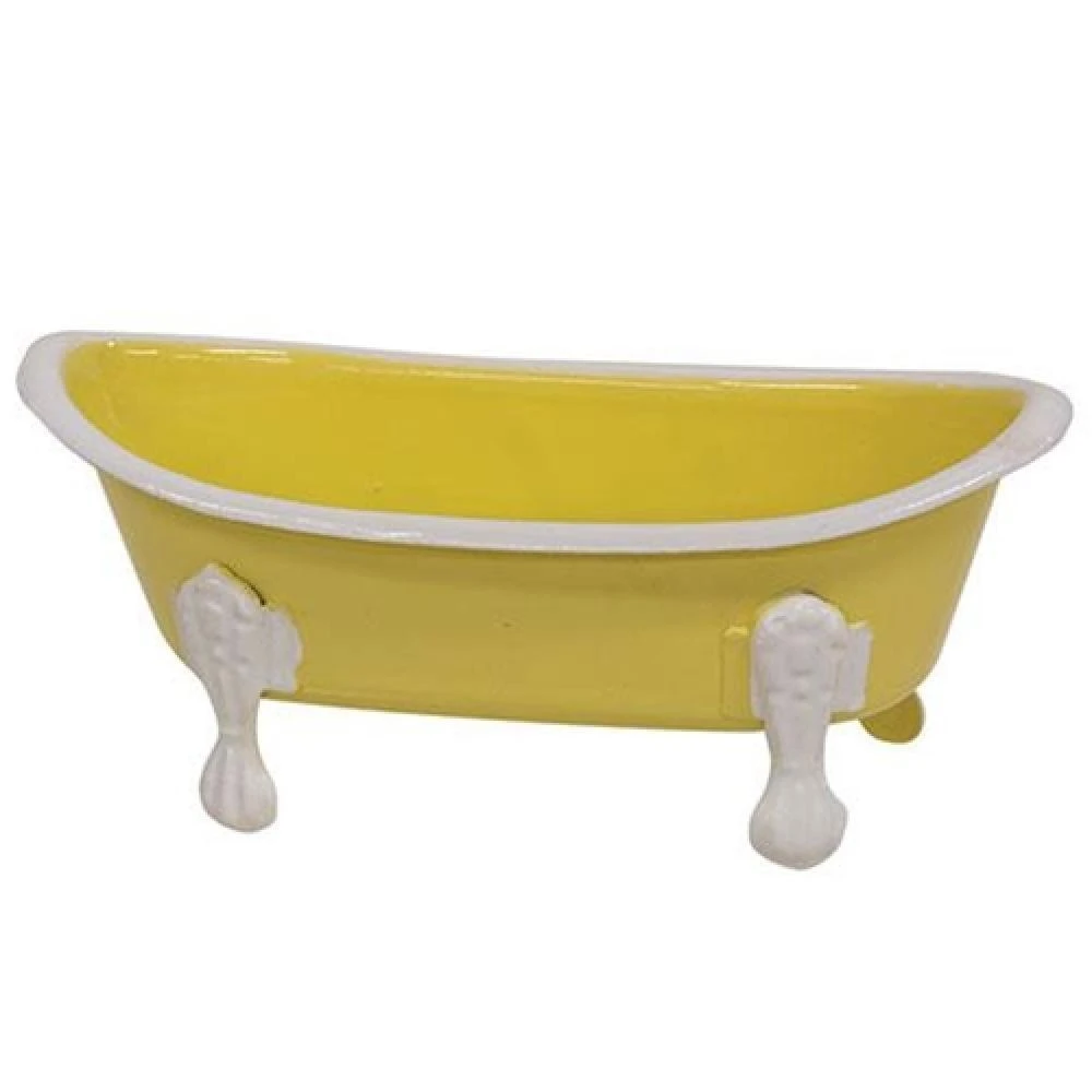 Hivvago Yellow Iron Bathtub Soap Dish