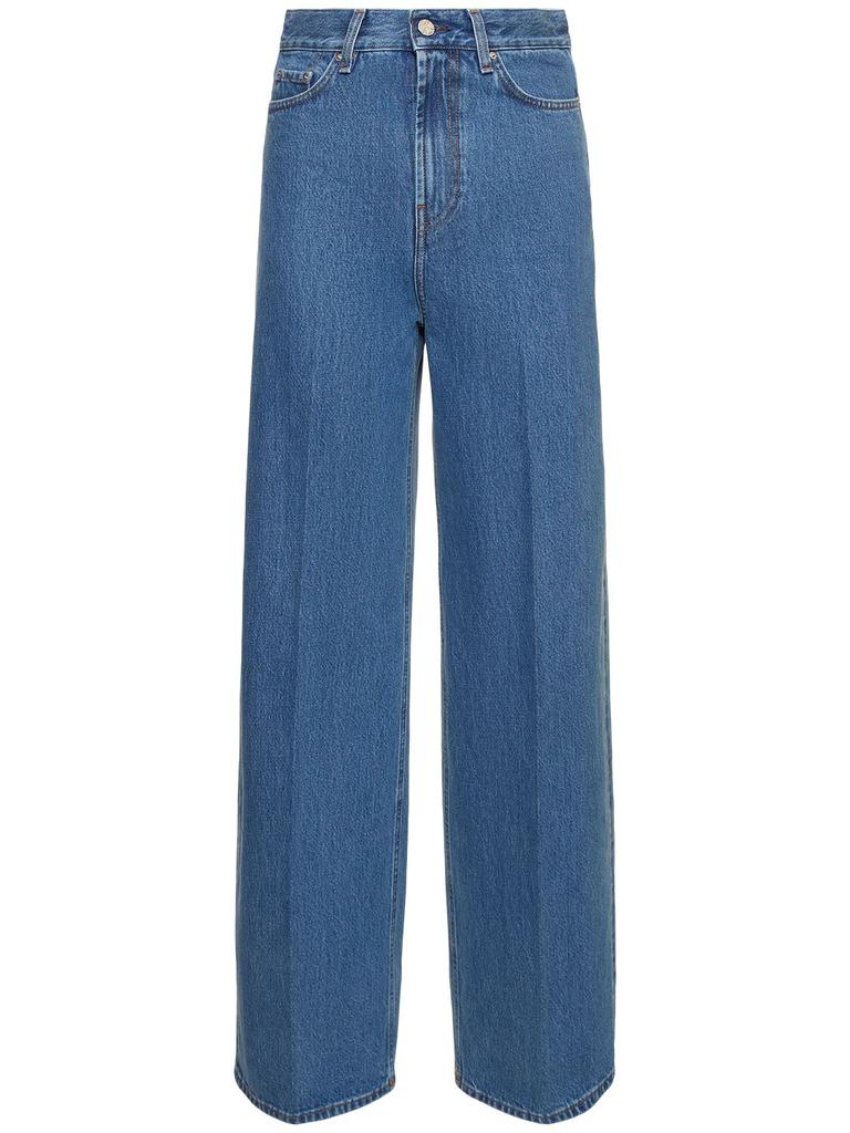 TOTEME Wide Denim Cotton Jeans