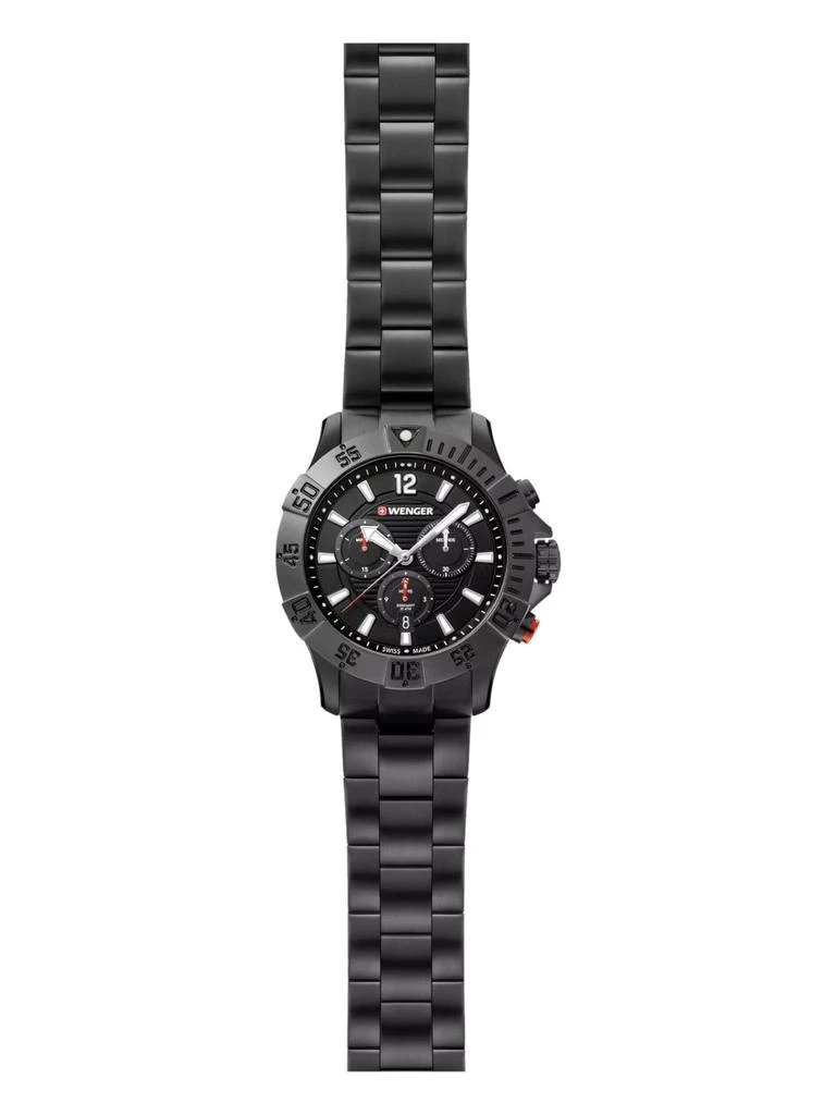 Wenger Swiss Army Men's 01.0643.121 Seaforce Black Dial Watch 43 mm 3
