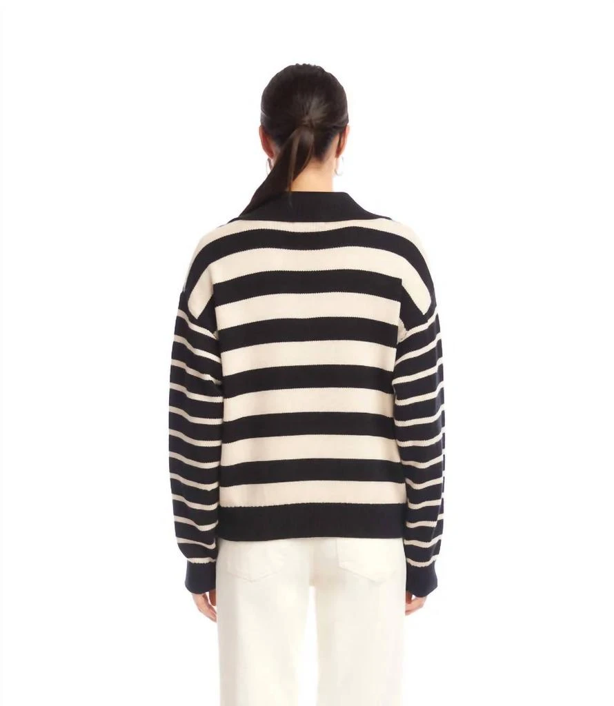 Karen Kane Karen Kane - Stripe Polo Sweater 2