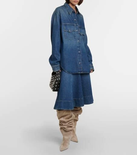 Khaite River suede knee-high boots 2