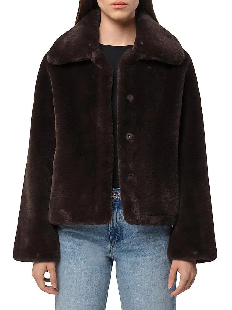 Apparis Elis Faux Fur Cropped Jacket 3