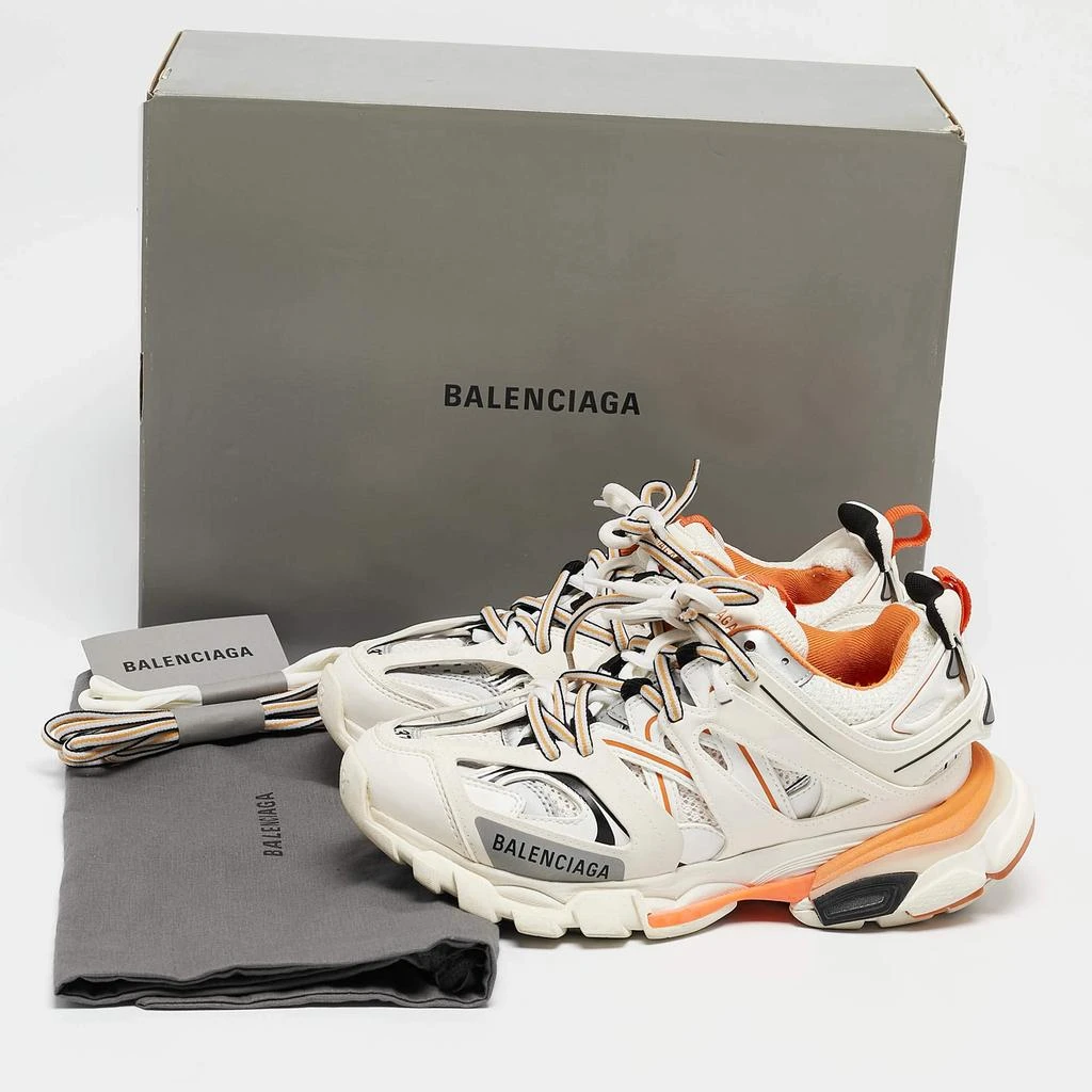 Balenciaga Balenciaga White Faux Leather and Mesh Track Sneakers Size 37 9