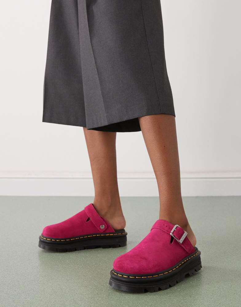Dr Martens ZebZag mule in fuchsia pink – On Sale Now with Up to 11