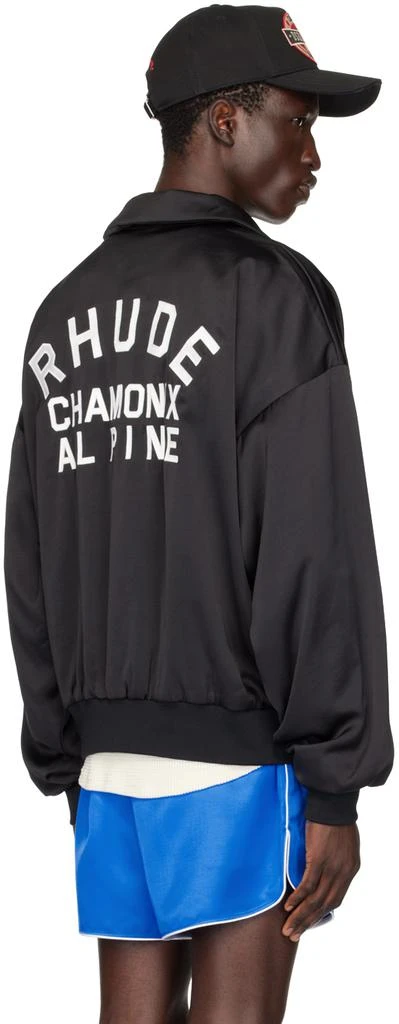 Rhude Black Vintage Rugby Polo 3