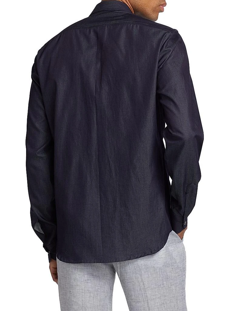 Kiton Buba Cotton Button-Front Shirt 5